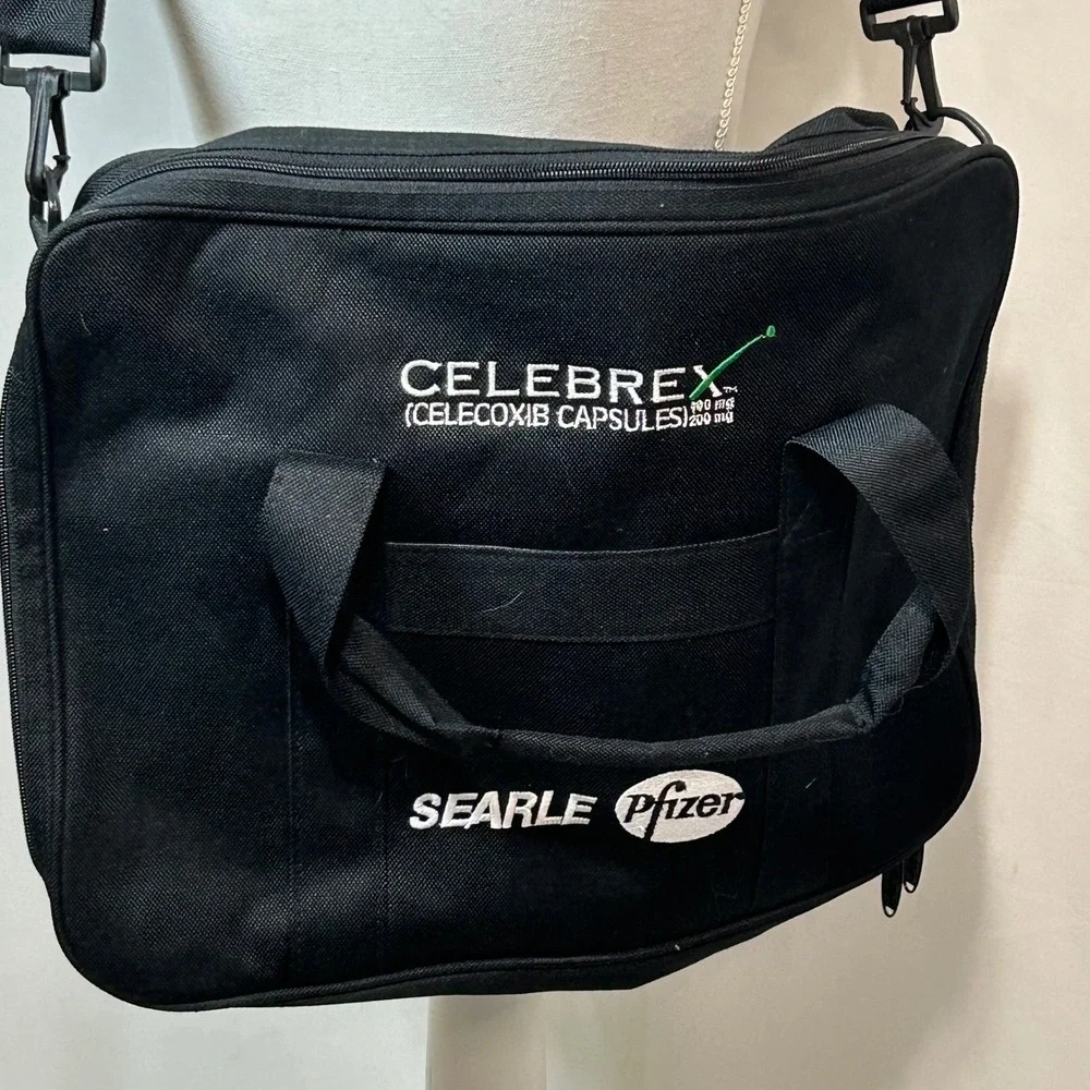 CELEBREX Searle Pfizer Doctor's Bag Medical Office Sample Promo Messenger Bag